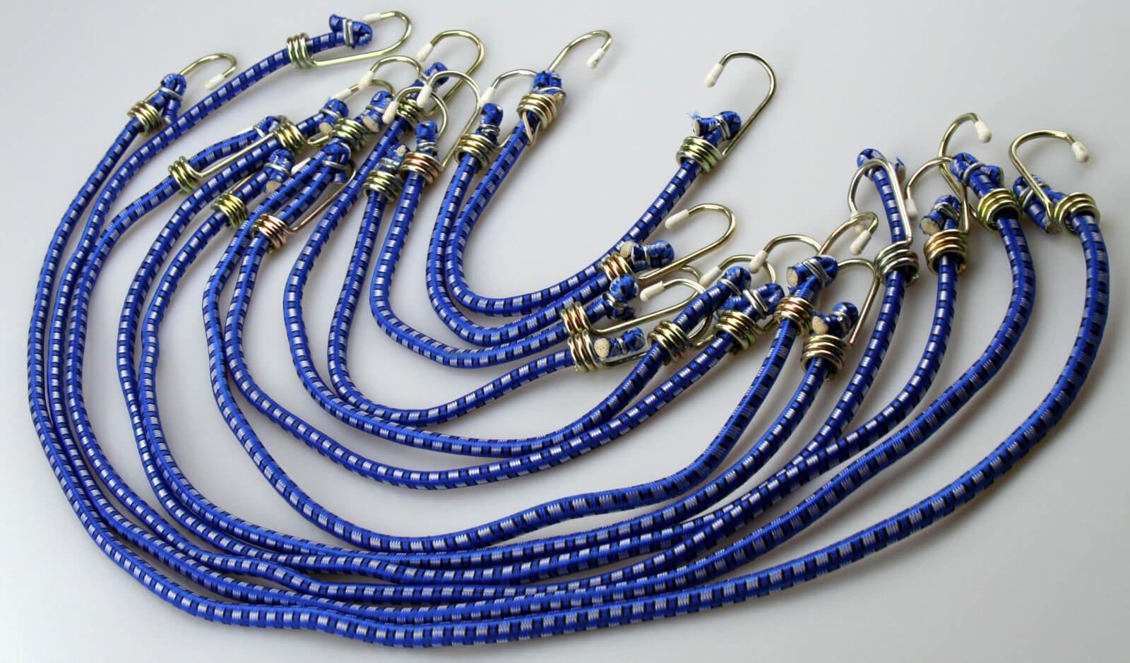 Easywork Blau Gepäckspanner Gummi Expander Set 12 Teilig Gepäckspannersatz