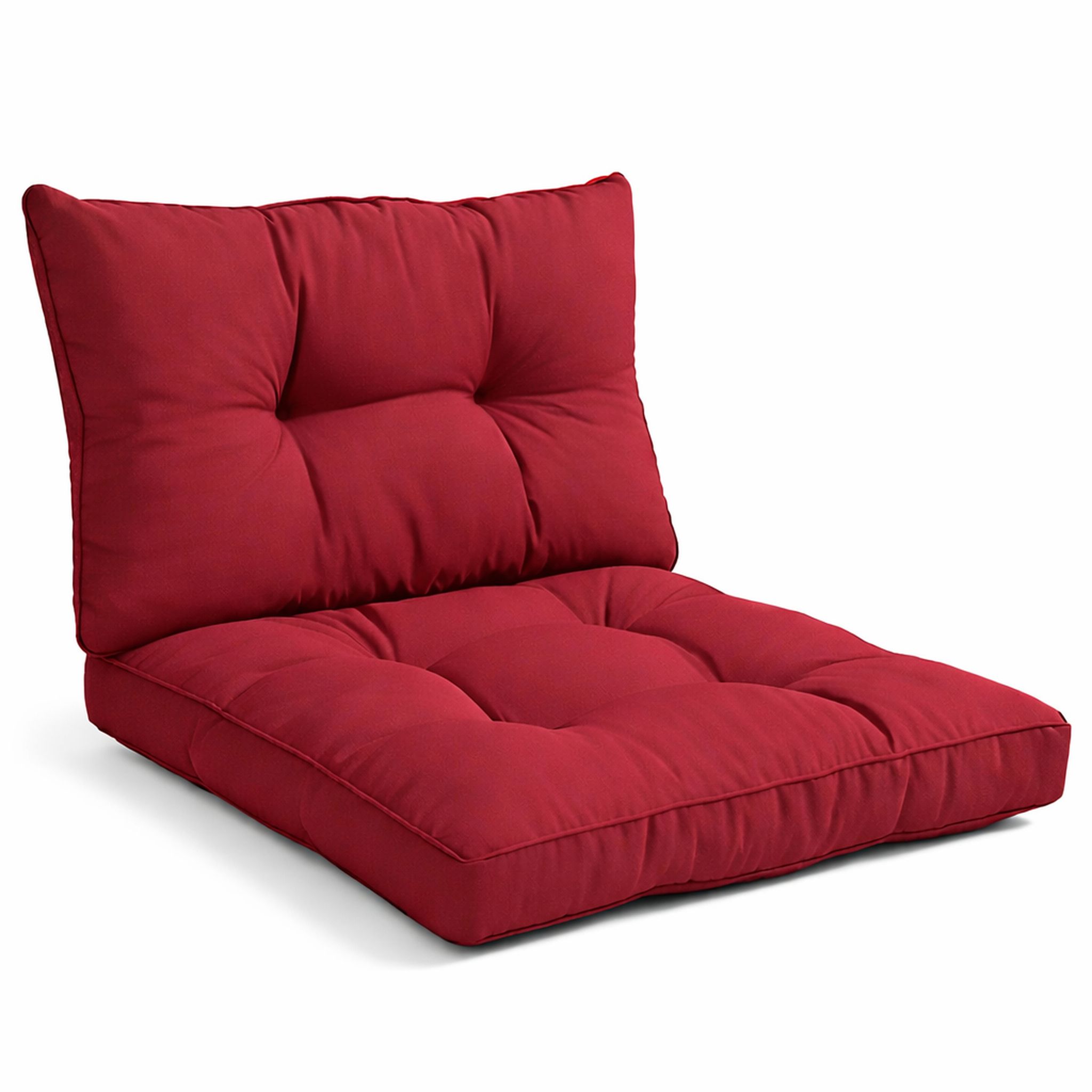 Beautissu Lounge Kissen Set Outdoor Rot Xluna, 70x70cm, 70x40cm