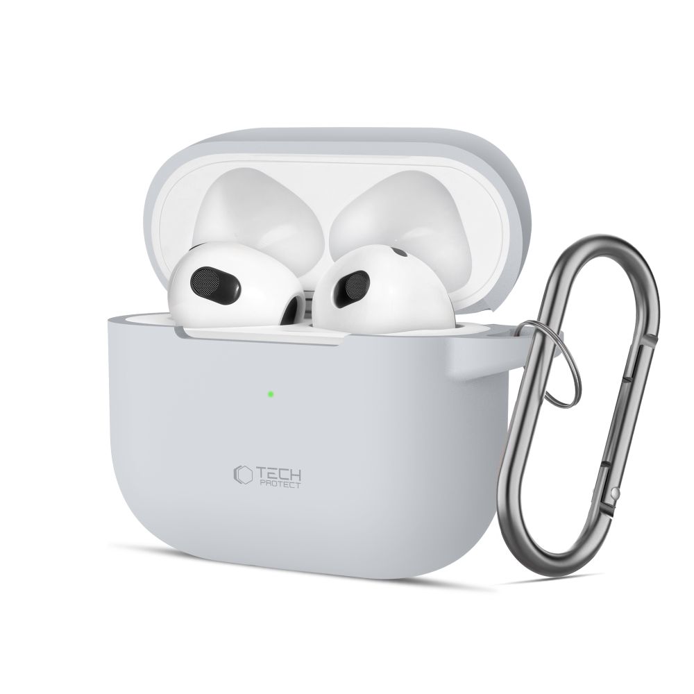 Oem Tech-Protect Silikonhaken Für Apple Airpods 3, Kreidegrau
