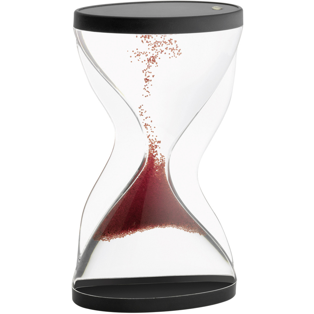 Tfa Dostmann Transparent - 18.6004.05 Sanduhr Acrylglas Klar, Rot, Schwarz Mechanisch