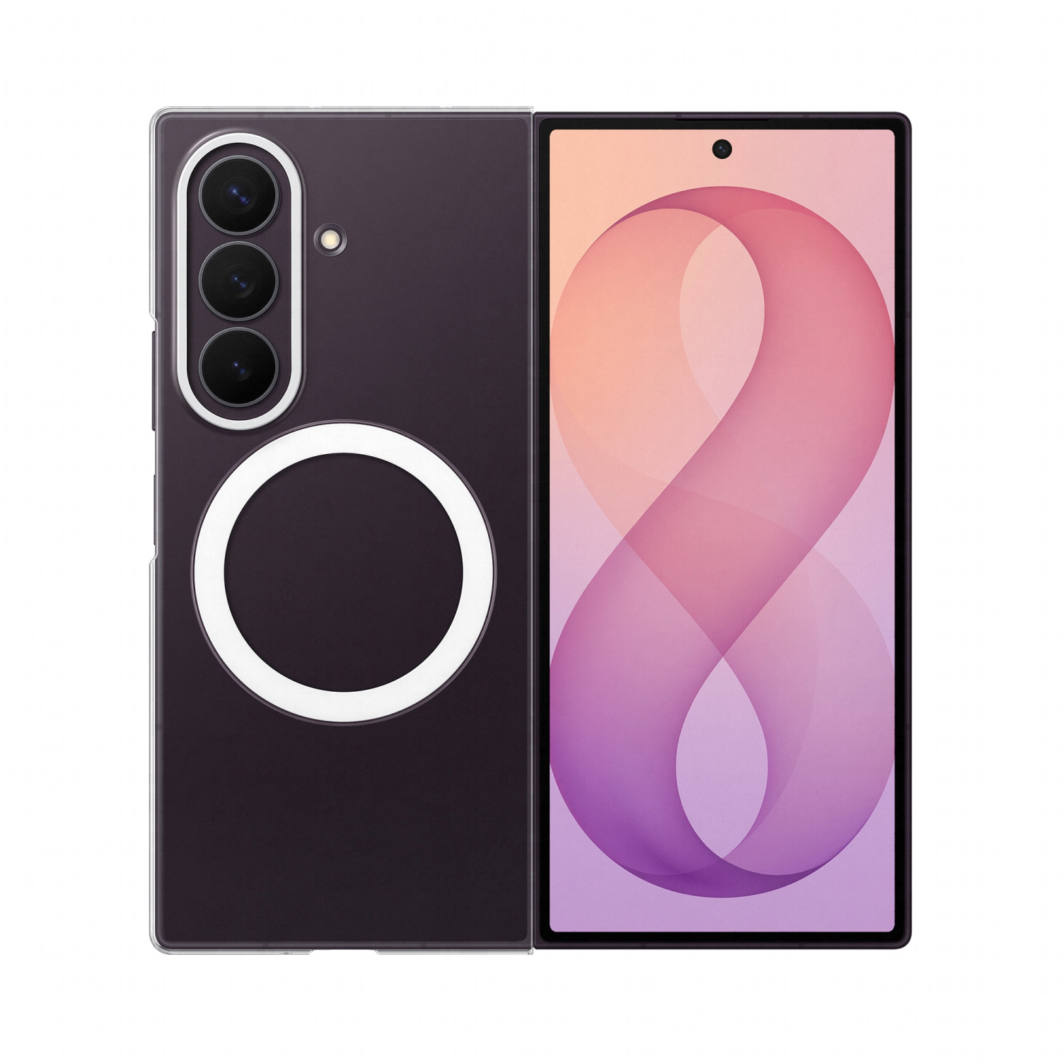Samsung Gelb Magnetische Transparente Silikonhülle Dünn Anti- Für Galaxy Z Fold8 Ultra - Image 10