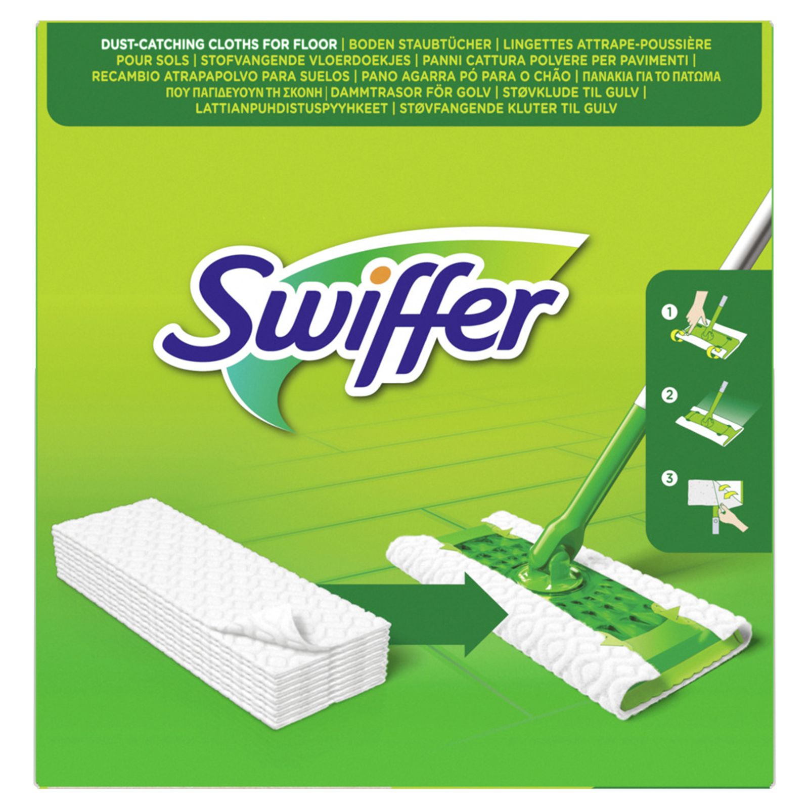 Swiffer DRY Bodenwischer Schmutzentferner Staubtücher Nachfüllpack 72 Tücher - Image 4