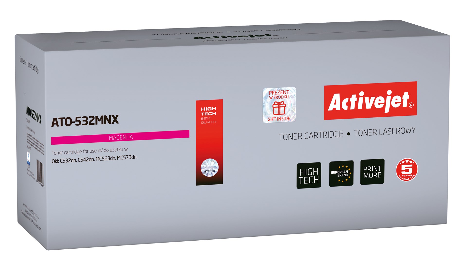 Activejet Mehrfarbig -Toner Für Oki 46490606, Neu, Ato-532Mnx