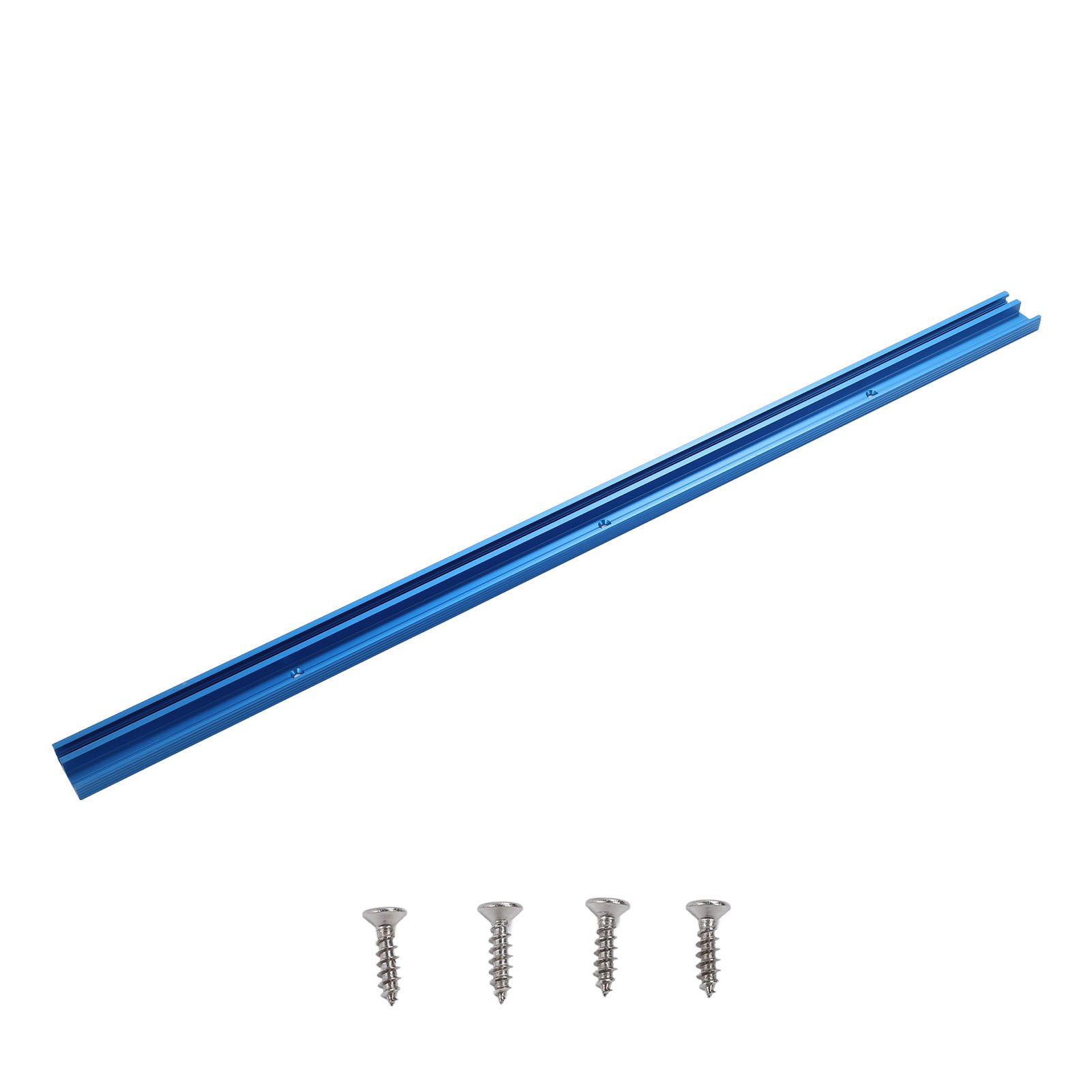 Rail de guidage pour scie circulaire 800 mm, alliage d'aluminium, poignée de poussée, 4 vis