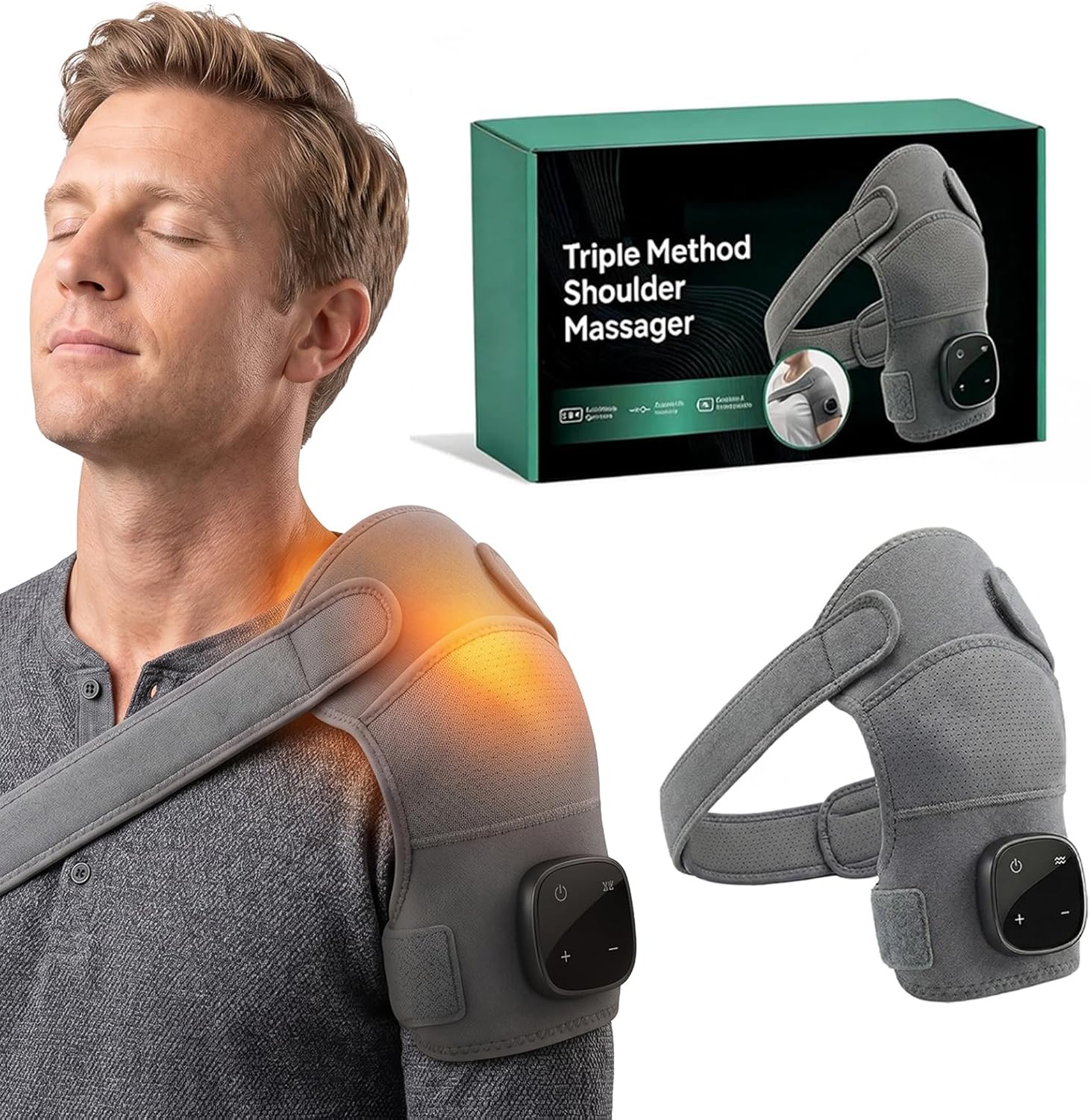 Masseur D'Épaule Triple Method– Coussin Chauffant