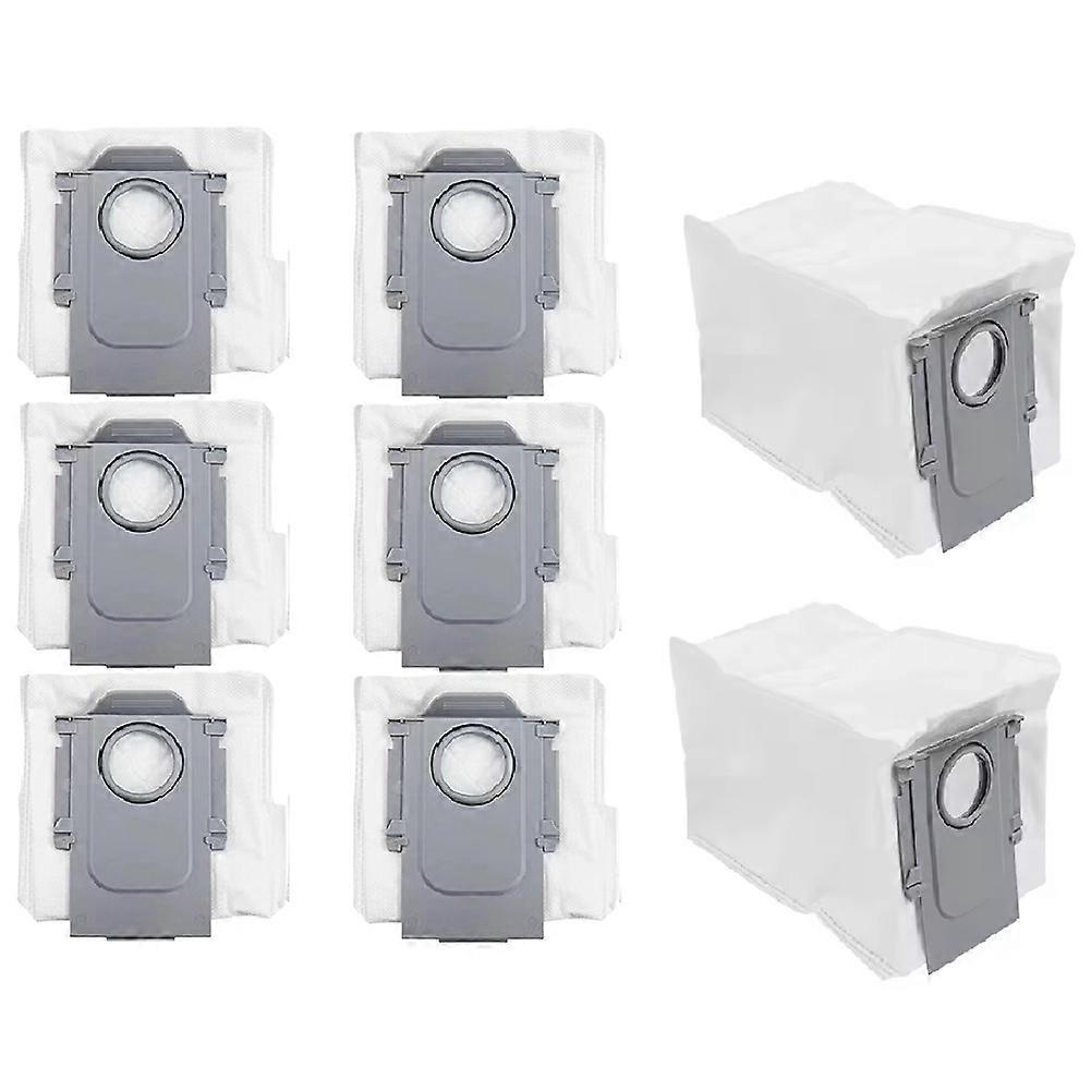 Acsento 8Er-Pack Staubbeutel, Kompatibel Mit Roborock S8 Maxv Ultra/P10 A7400rr/Qrevo Pro/Qrevo Plus Saugrobotern