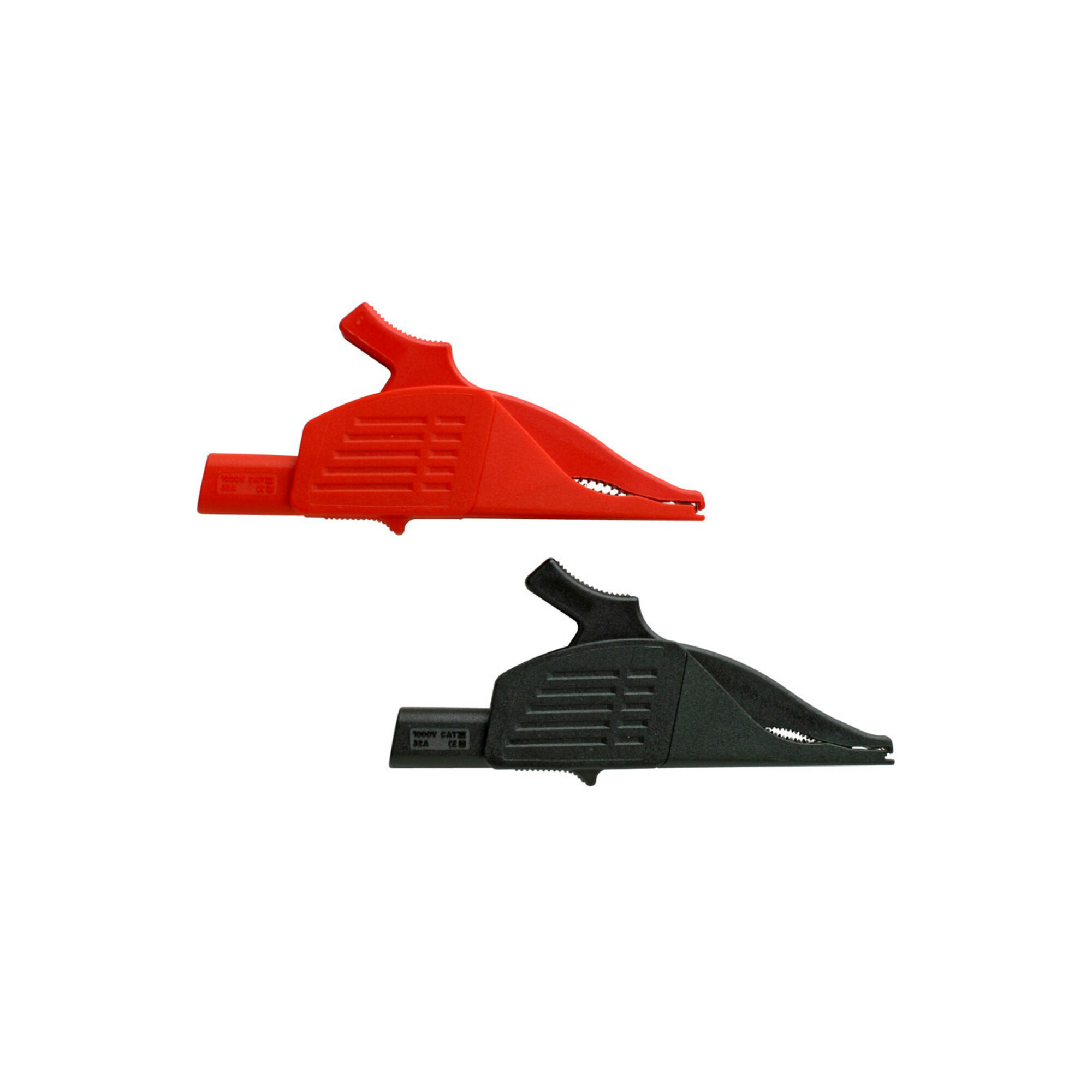 Benning TA 1 Krokodilklemmen (2-teilig, Stecktechnik 4 mm, Messkreiskategorie Cat III. Max. Spannung, Messtechnik, Rot, Schwarz - Image 4