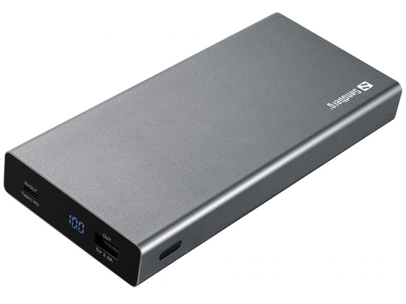 Sandberg 420-52 Powerbank USB-C PD 100W 20000 20000, Grey, Mobile phone/Smar ~E~ - Bild 5