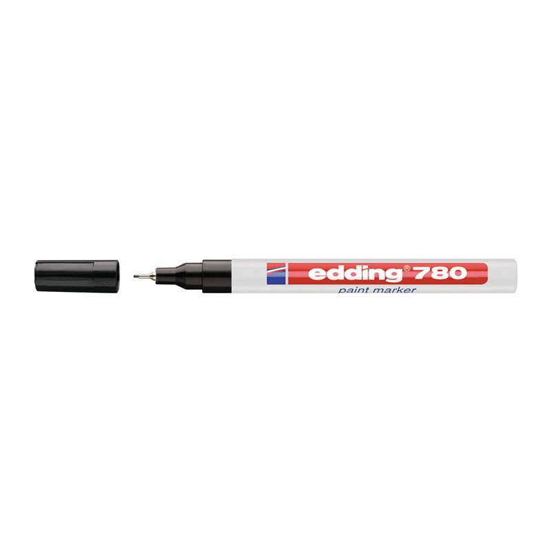 edding - 780 paint marker Lackmarker, noir, largeur de tracé: 0,8mm