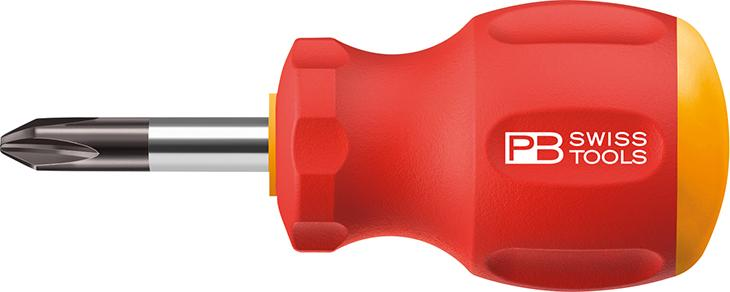 Pb Swiss Tools Schraubendreher Stubby Ph2x 35Mm, Swissgrip