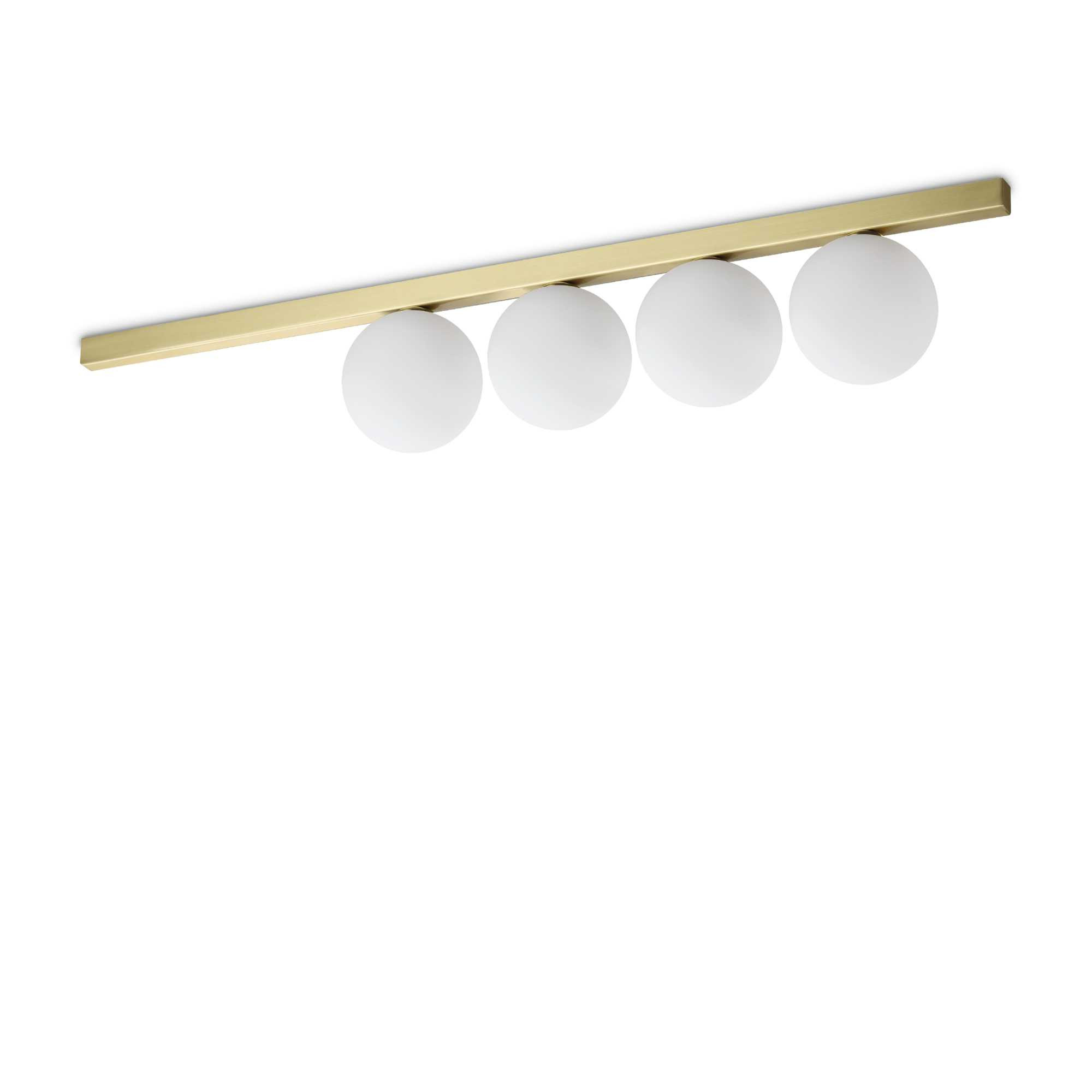 Gelb Binomio Pl4, Deckenleuchte, Ideal Lux - Corpo: Ottone - Bild 2