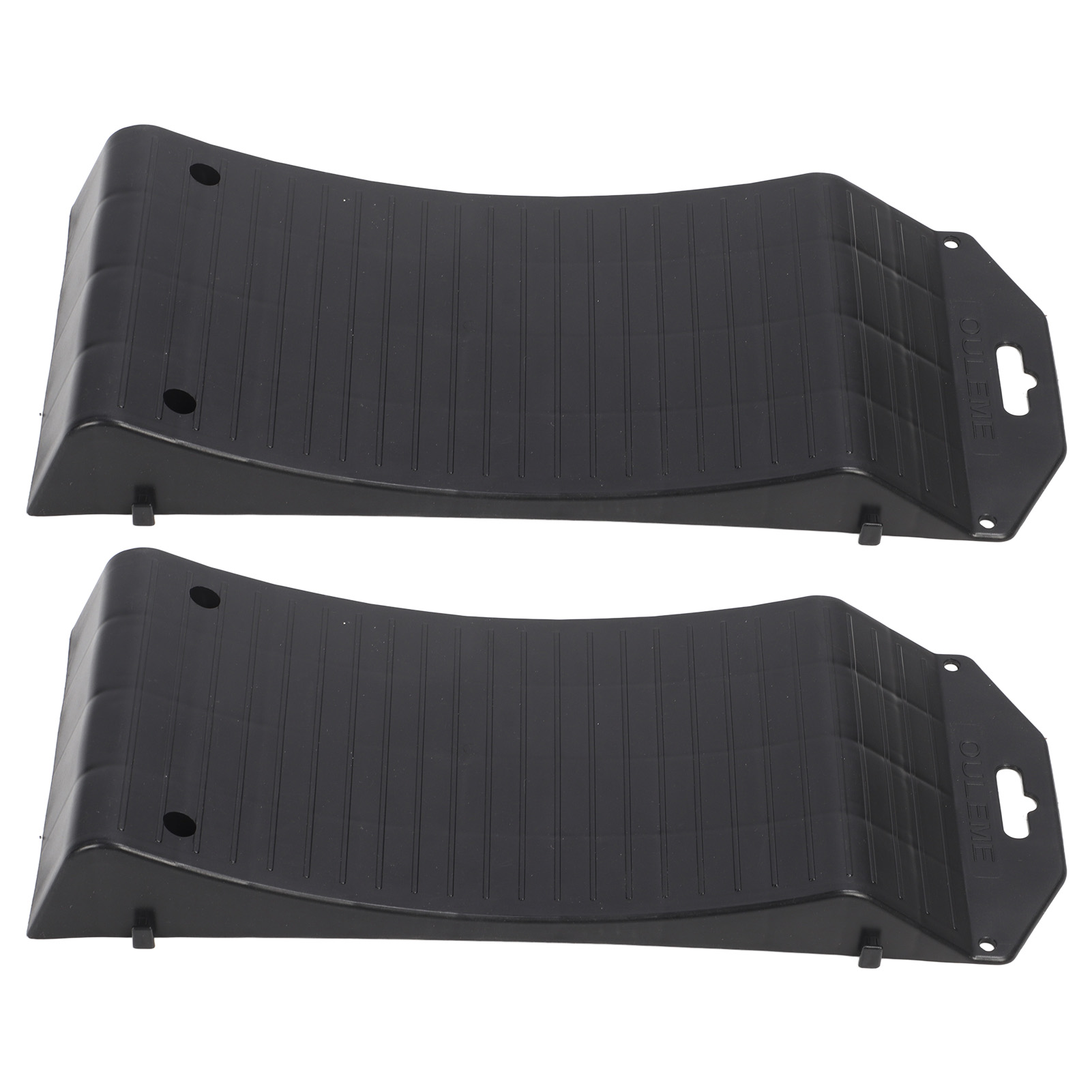 Rampes d'économie de pneus antidérapantes en polypropylène, charge jusqu'à 10 tonnes, 50x21,5x5,8 cm, lot de 2