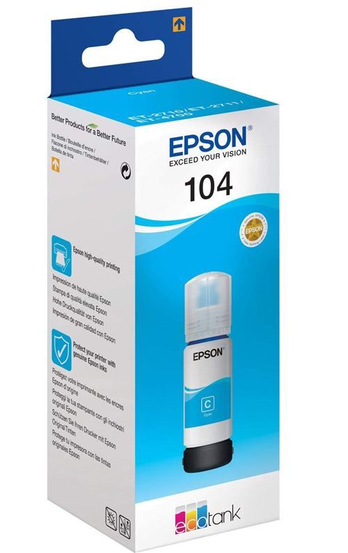 Epson Original 104 / C13t00p240 Tintenflasche Cyan - Image 10