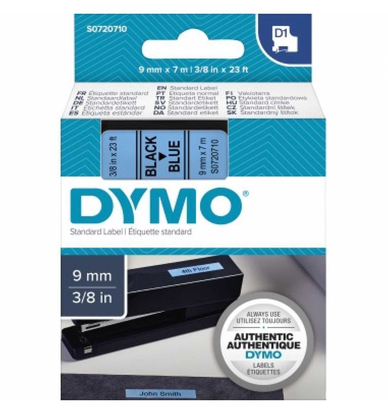 Dymo Schwarz/Blau Beschriftungsband, S0720710 Standardband (0.90 Cm, Blau) - Image 9