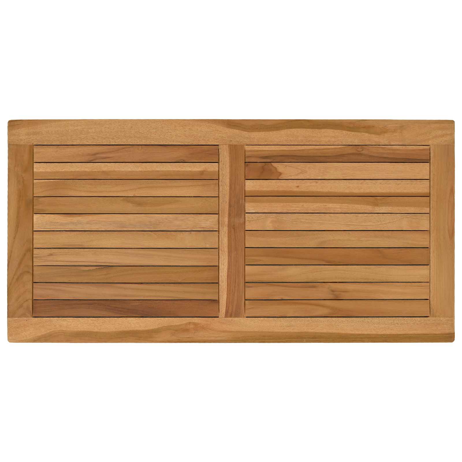 Vidaxl Natürlich Table Top 90 X 45 X 2.5 Cm Rectangular Solid Teak Wood Natural