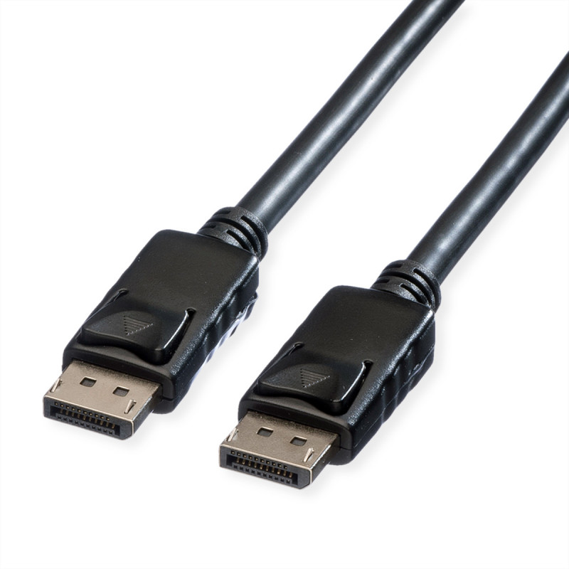 Roline Schwarz Displayport Dp M-Dp M Kabel 2M V-Ftp6a075-Slim, 11/04/5602
