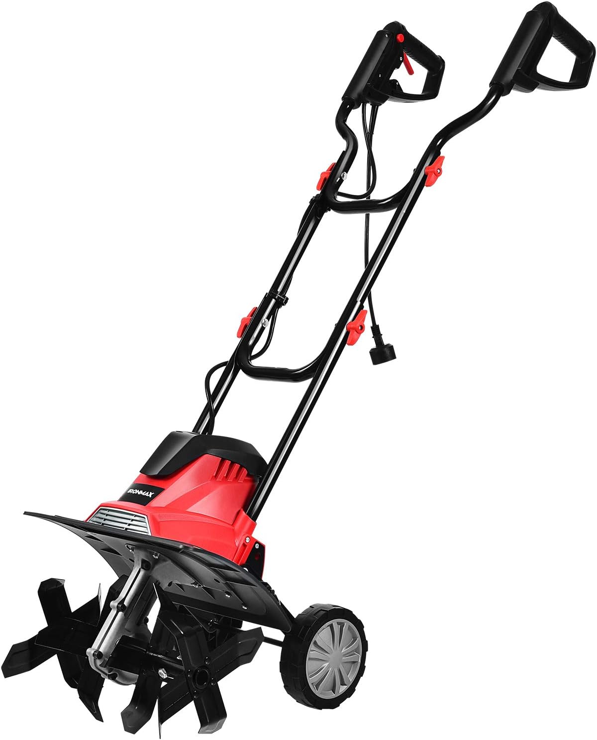 Costway - Zappatrice Elettrica Dissodatore Coltivatore Per Giardino, Motozappa 230v, Rosso Nero (1200w, 36cm) COSTWAY