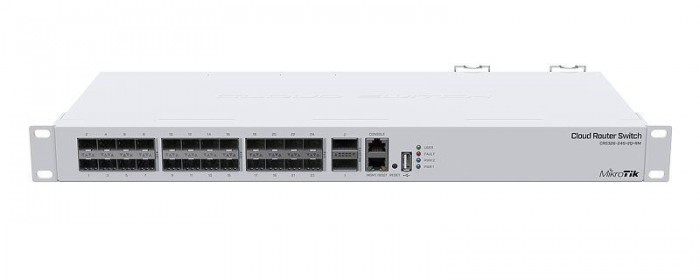 Mikrotik Routerboard Cloud Router Switch Crs326-24s+2q+rm + L5 (650mhz 64mb Ram 1x Lan 24x Sfp+ 2x Qsfp+) Rack