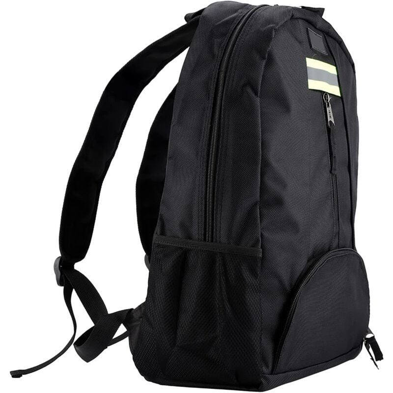 Sac à dos à outils multi-poches en toile Oxford 1680D, capacité 15 kg, noir