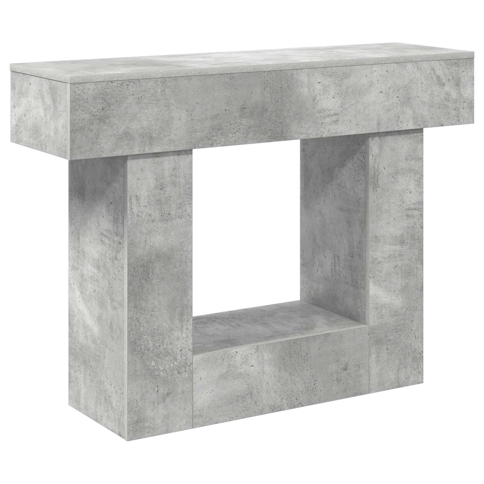 Vidaxl Console Table Concrete Grey 101 X 30 X 74 Cm Engineered Wood