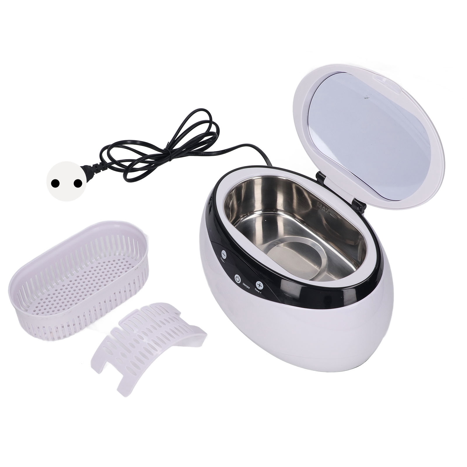 Nettoyeur à ultrasons 650 ml, cuve inox 304, 40 kHz, panier inclus