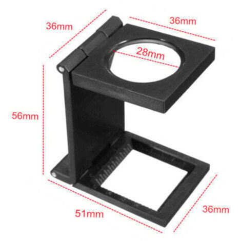 Loupe à main LED réglable, grossissement 10x 15x 20x 25x, pour bijoutiers et horlogers