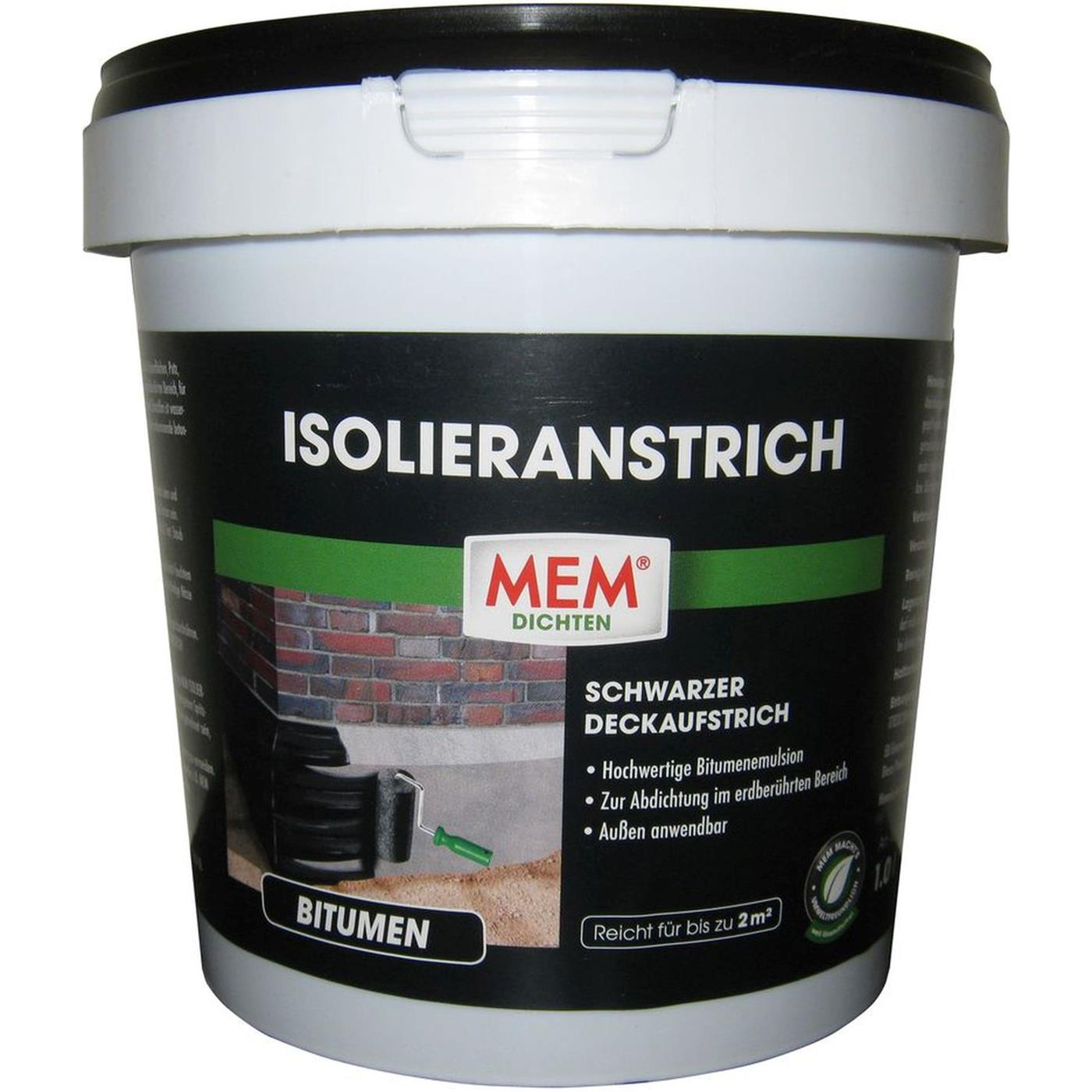 Mem - Bitumen Isolieranstrich 1 L Grundierung & Imprägnierung