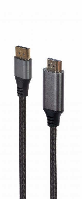 Gembird Schwarz Kábel Displayport (M) Na Hdmi (Am), 4K, Premium Series, 1.8 M, Čierny