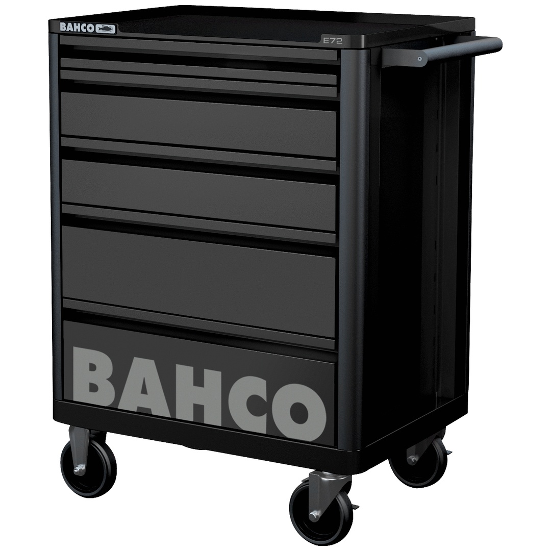 Bahco Schwarz - Campaign Werkstattwagen Mit 5 Schubladen, (Ral 9005)