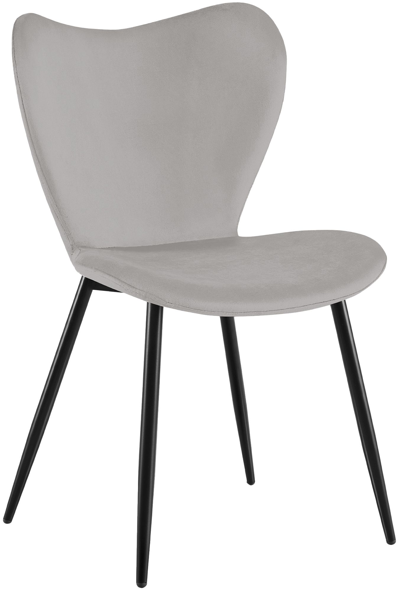 Chaise de salle à manger Maika Gris Velours