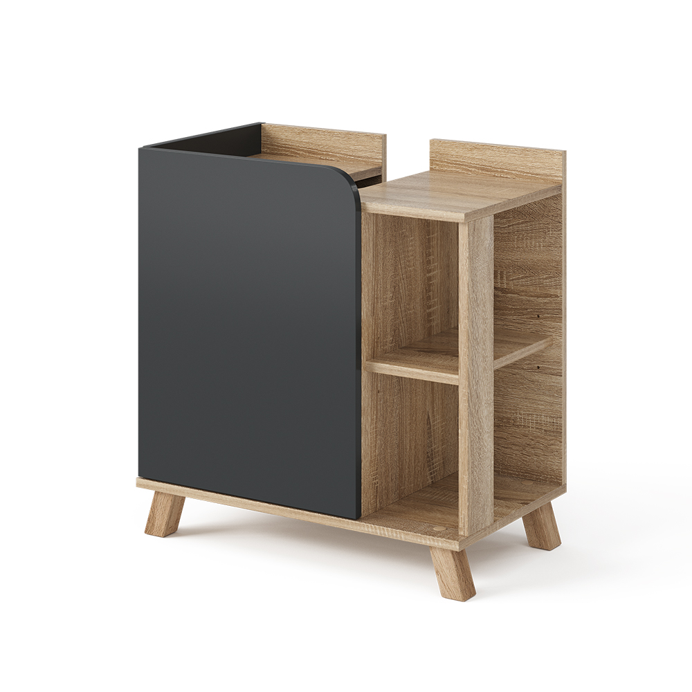 Meuble Sous Lavabo Karen, Anthracite