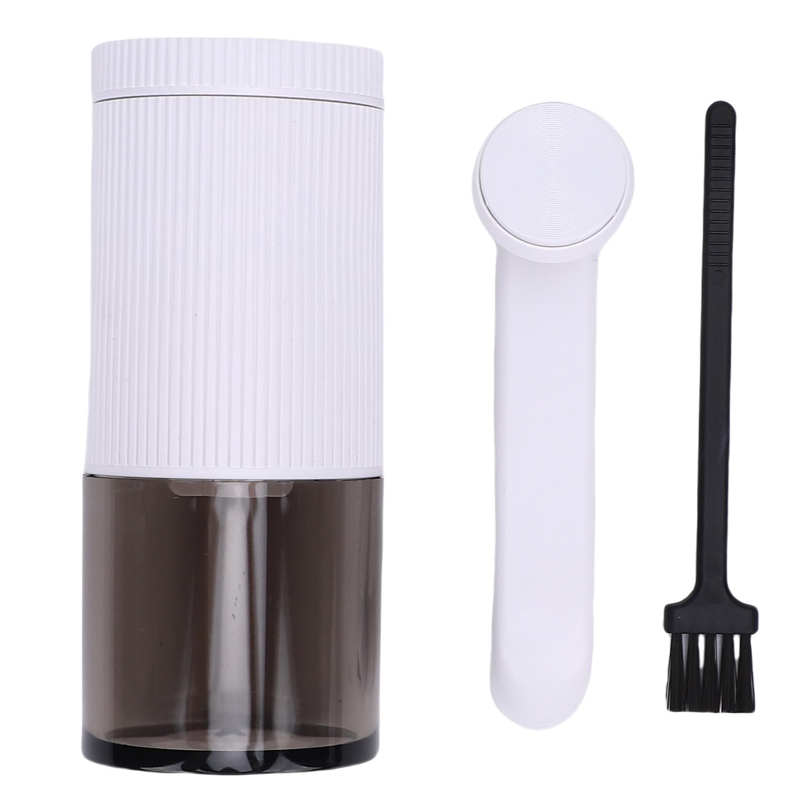 Macinacaffè Manuale Portatile Con Manovella E Impostazioni Regolabili, Ideale Per Casa, Viaggi E Ufficio. Colore Bianco.
