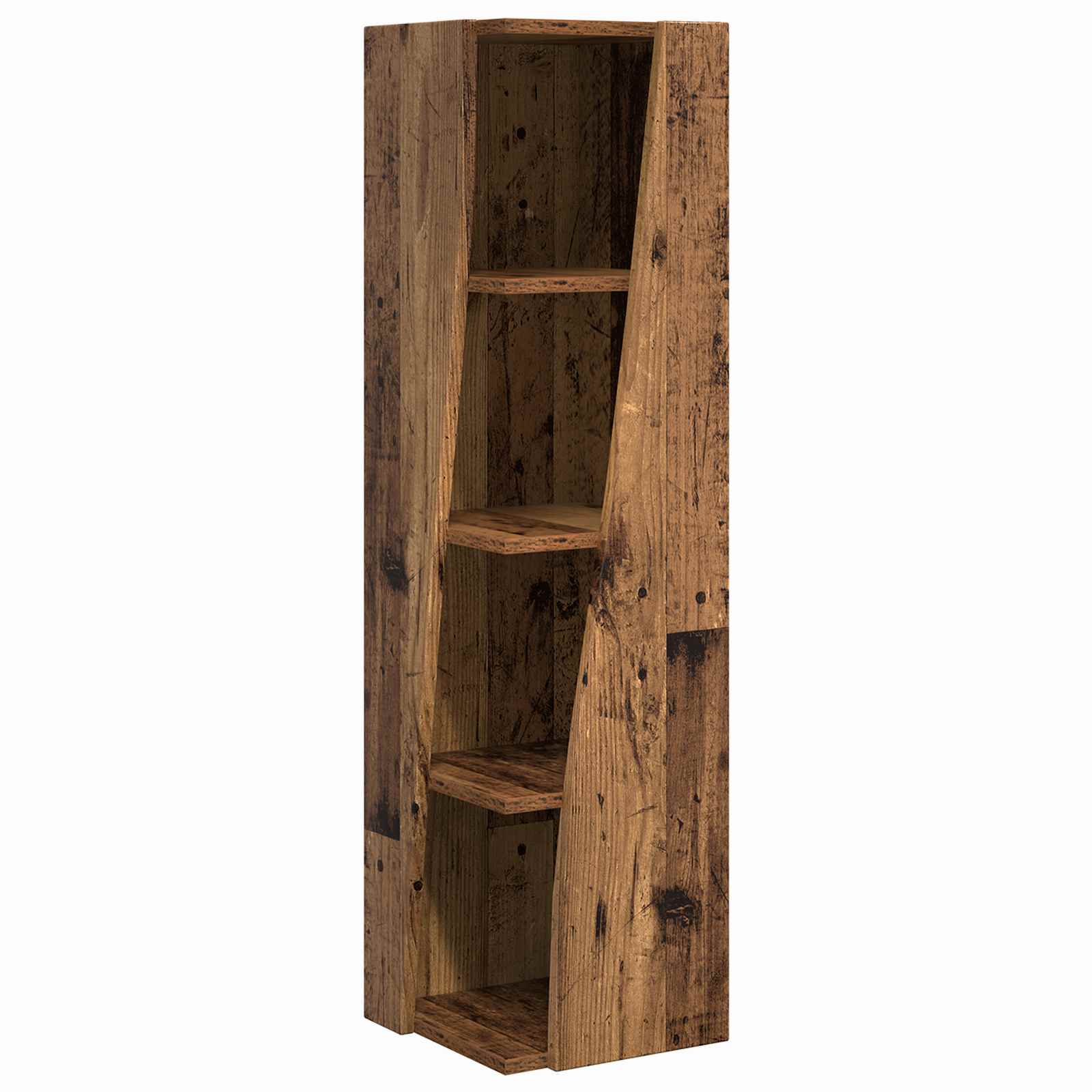 Corner Cabinet Old Wood 27.5x27x102cm Engineered Wood Vidaxl