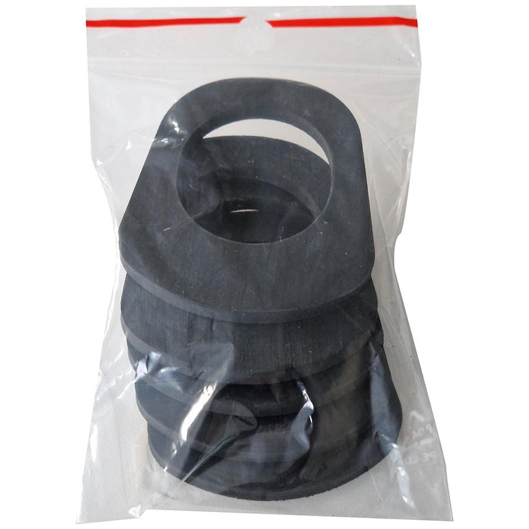 Valpro Schwarz - Ersatzdichtung Für Ausgießstutzen Flexibel Länge 55 Mm Breite 47 Mm Höhe 3,2 Mm