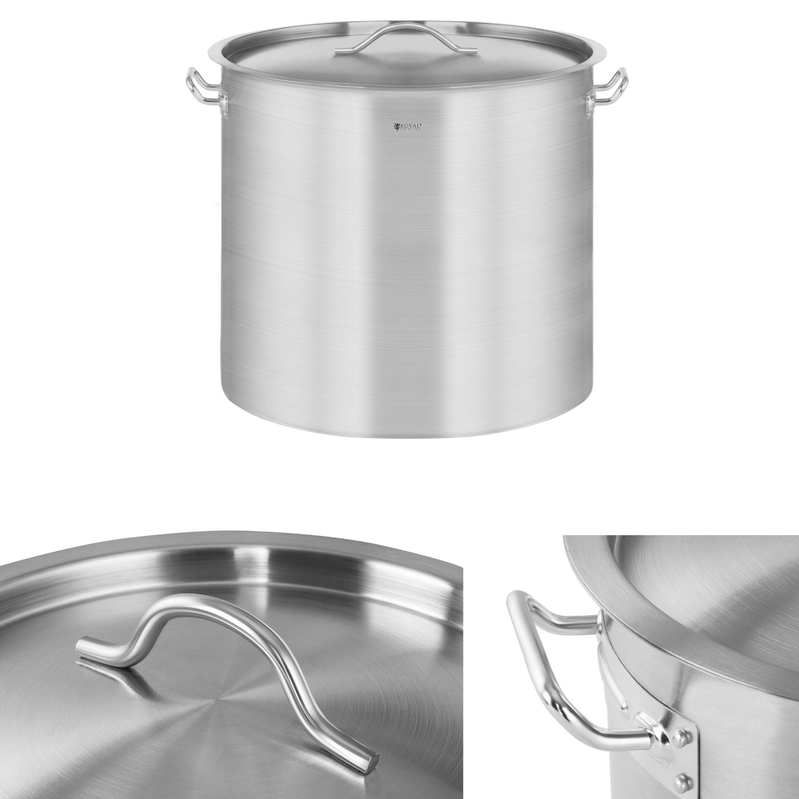 Royal Catering Silbern Kochtopf Induktion 12 L Ø 25 Cm - Bild 2
