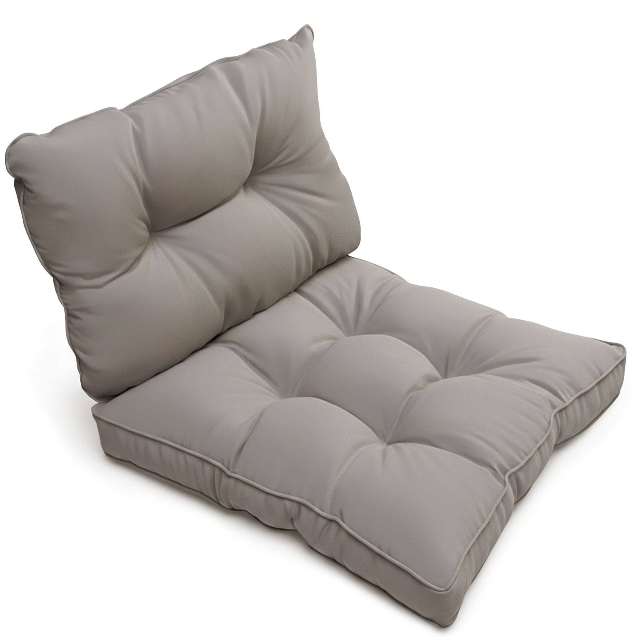 Beautissu Outdoor Loungekissen Flair, 60x40cm, 60x60cm, Graphitgrau
