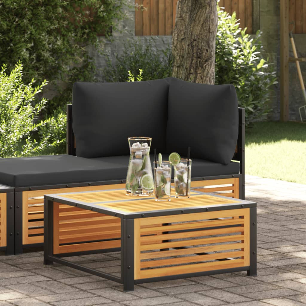 Table De Jardin 68x68x30 Cm Bois Massif D'Acacia Vidaxl