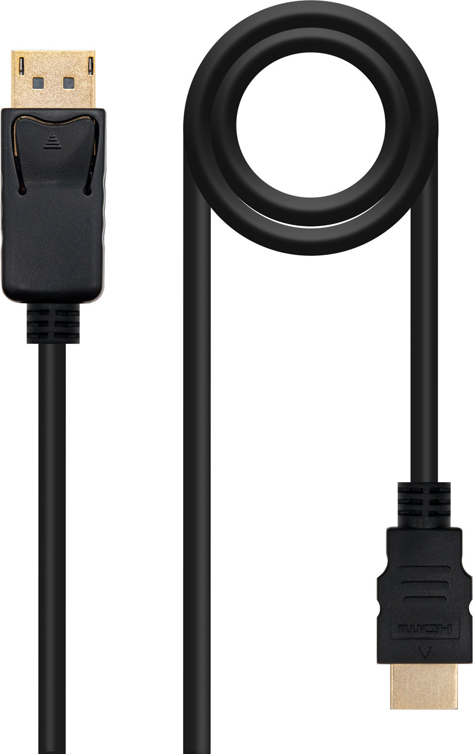 Nano Cable Schwarz Displayport Zu Hdmi Kabel 1M Nanocable 10.15.4301