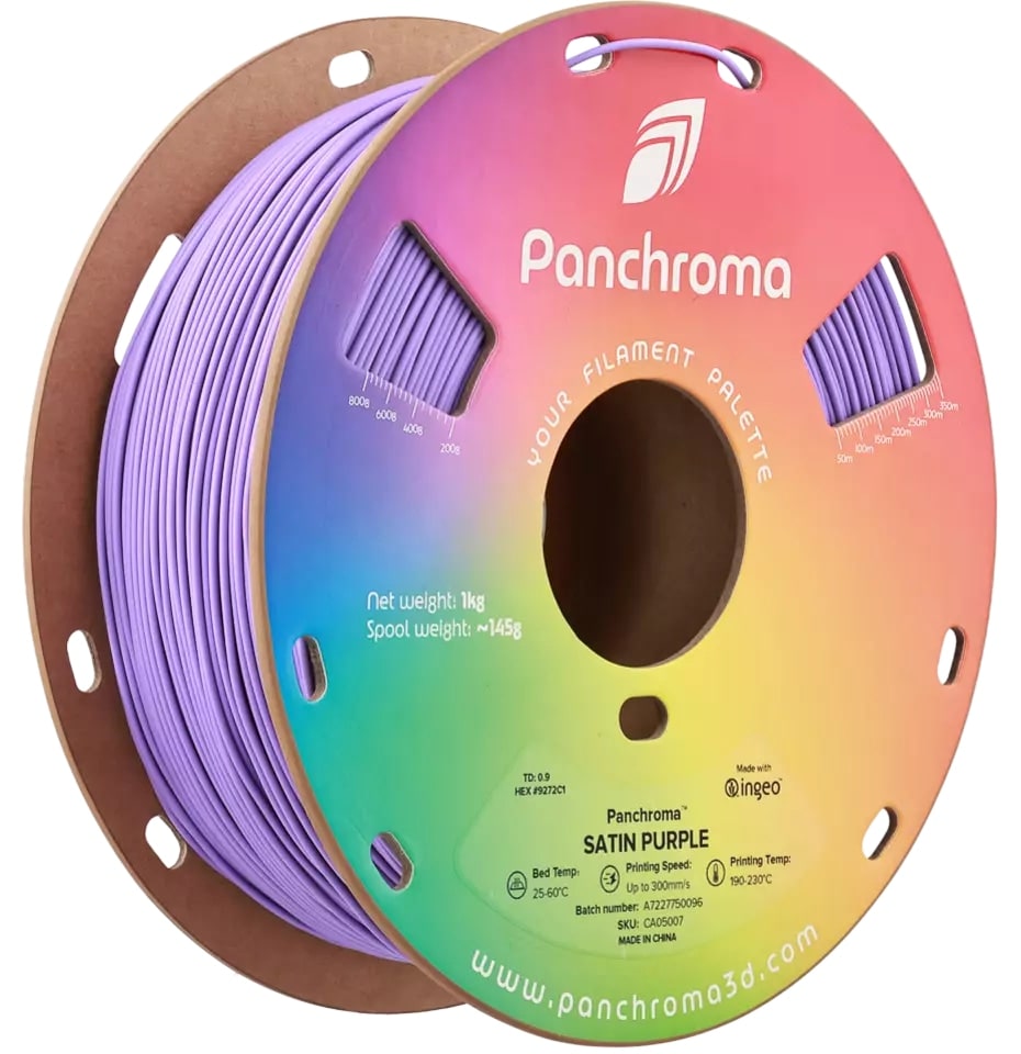 Polymaker PLA Filament Panchroma Satin Lila 1,75 mm 1 kg 3D Drucker - Bild 4