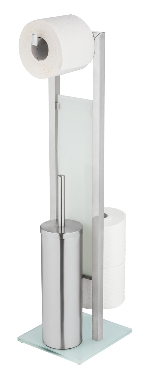 Toilettenpapierständer Mit Ersatzrollenhalter Und Wc-bürste Rivalta, 3in1 Wenko