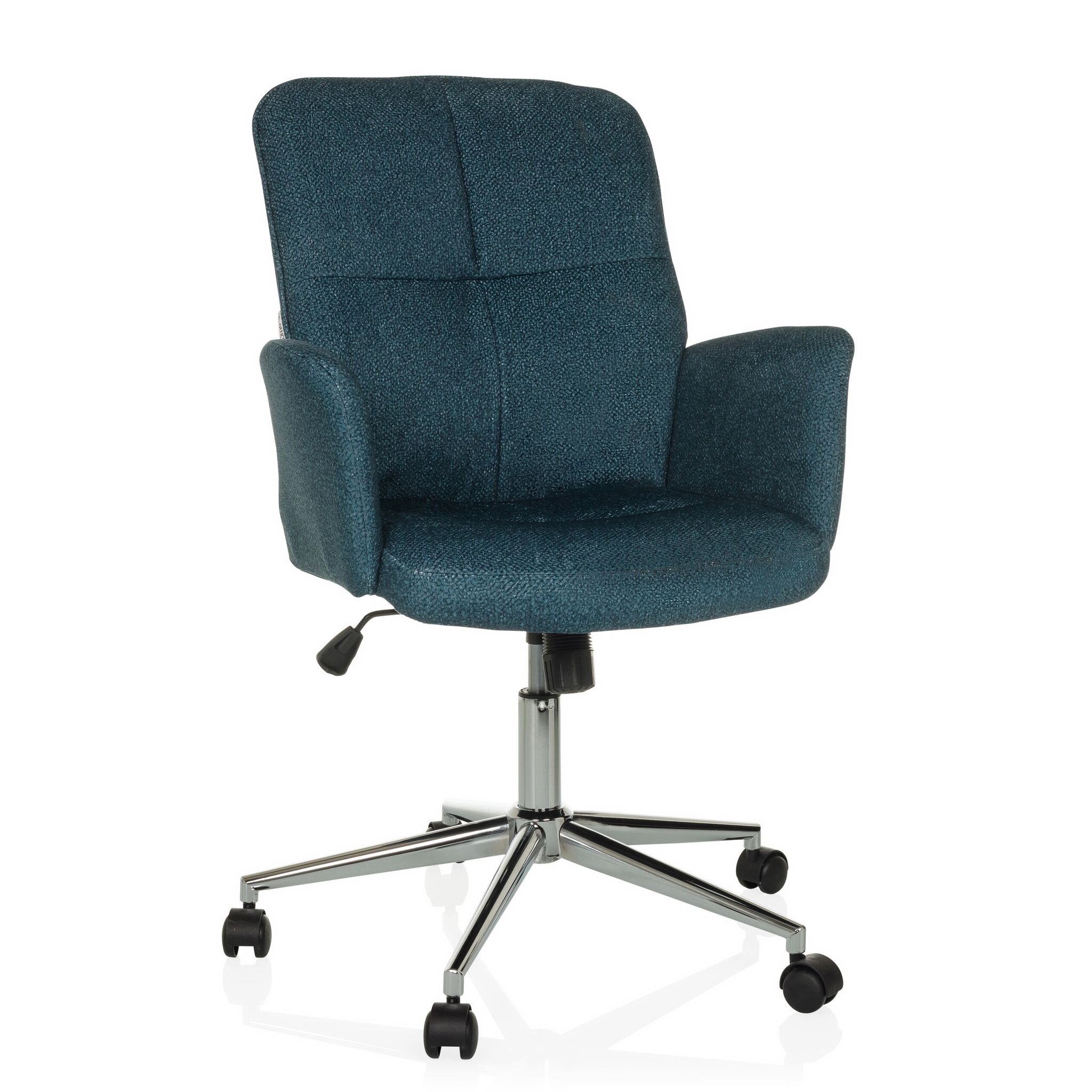 Bürostuhl / Drehstuhl / Schalenstuhl Solao 400 Stoff Petrol Hjh Office