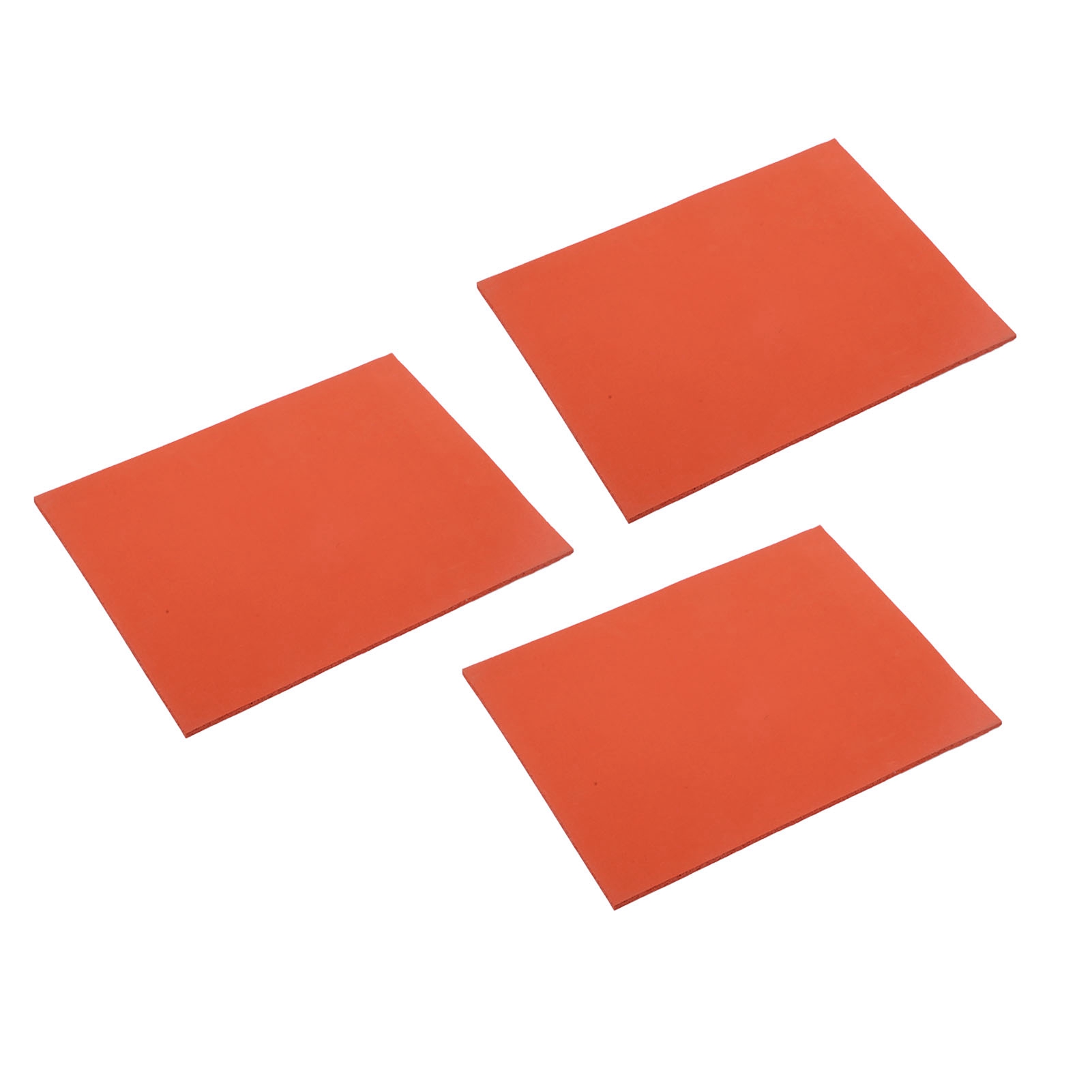 Tapis d'entretien en silicone rouge, isolant thermique -40°F à 430°F, lot de 3