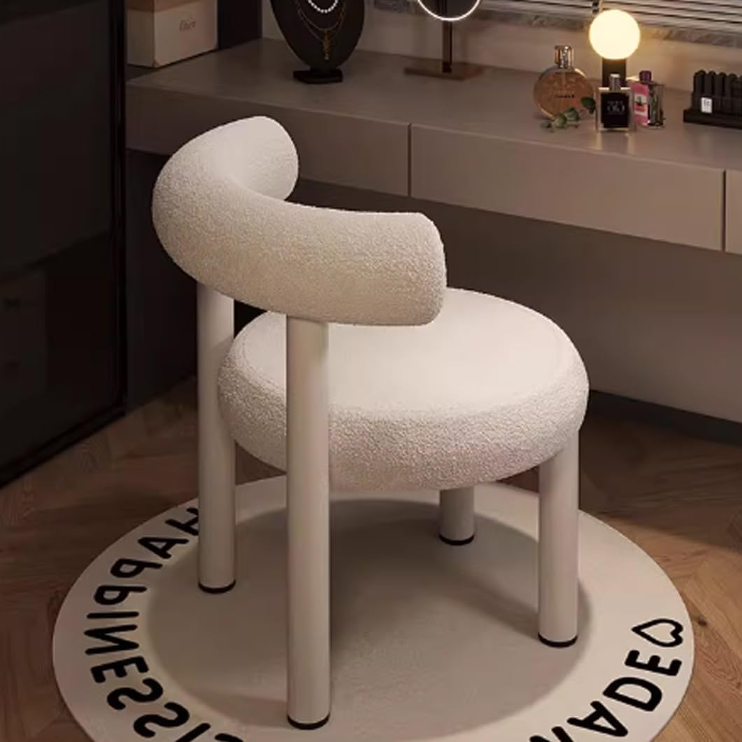 Jardibric – Chaise De Maquillage Avec Dossier – Fauteuil Club En Bois