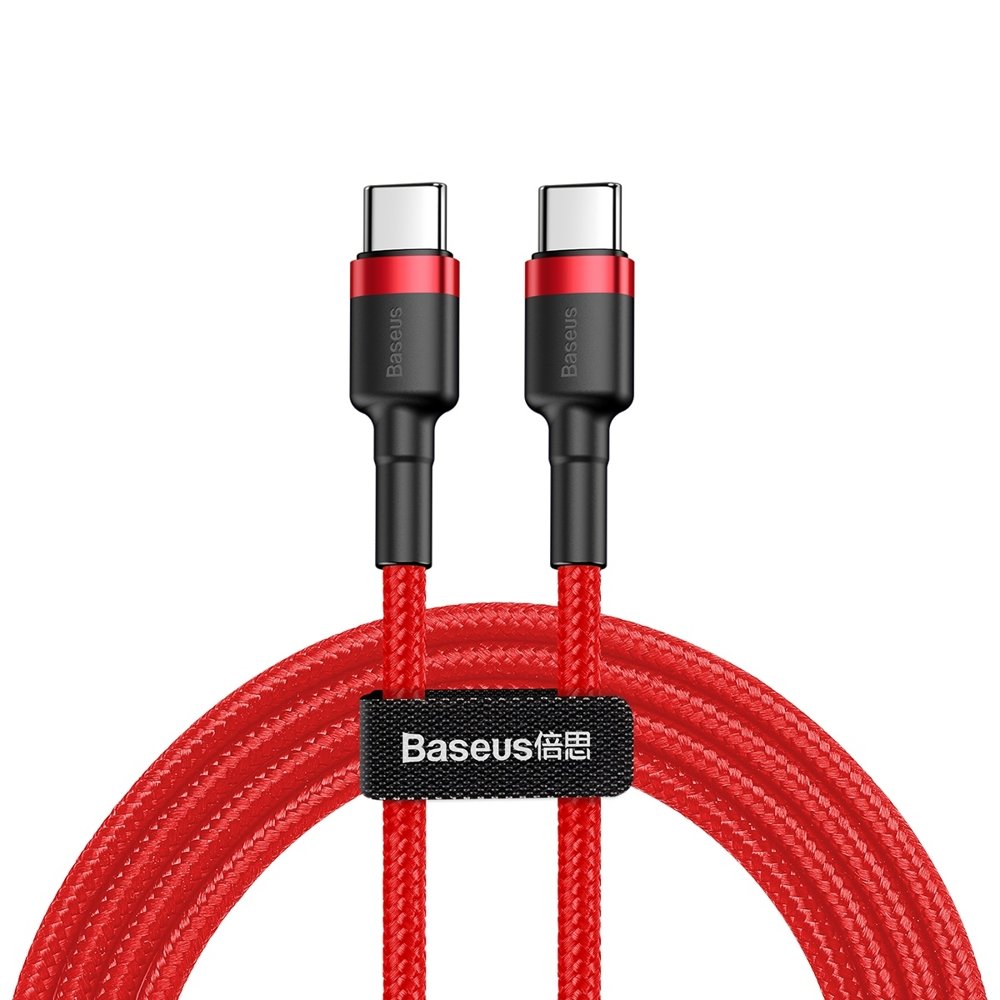 Baseus Rot Cafule Usb-C Auf Usb-C Kabel 60W 2M | | Pd & Qc | Nylon - Bild 6