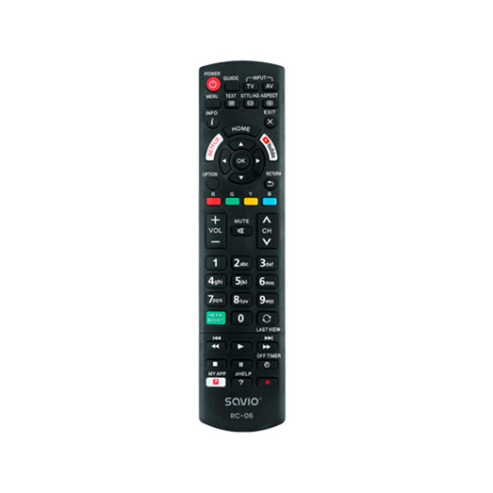 Savio RC-06 Fernbedienung IR Wireless TV Drucktasten (Universal Fernbedienung, Miracast), Fernbedienung, Schwarz - Bild 3
