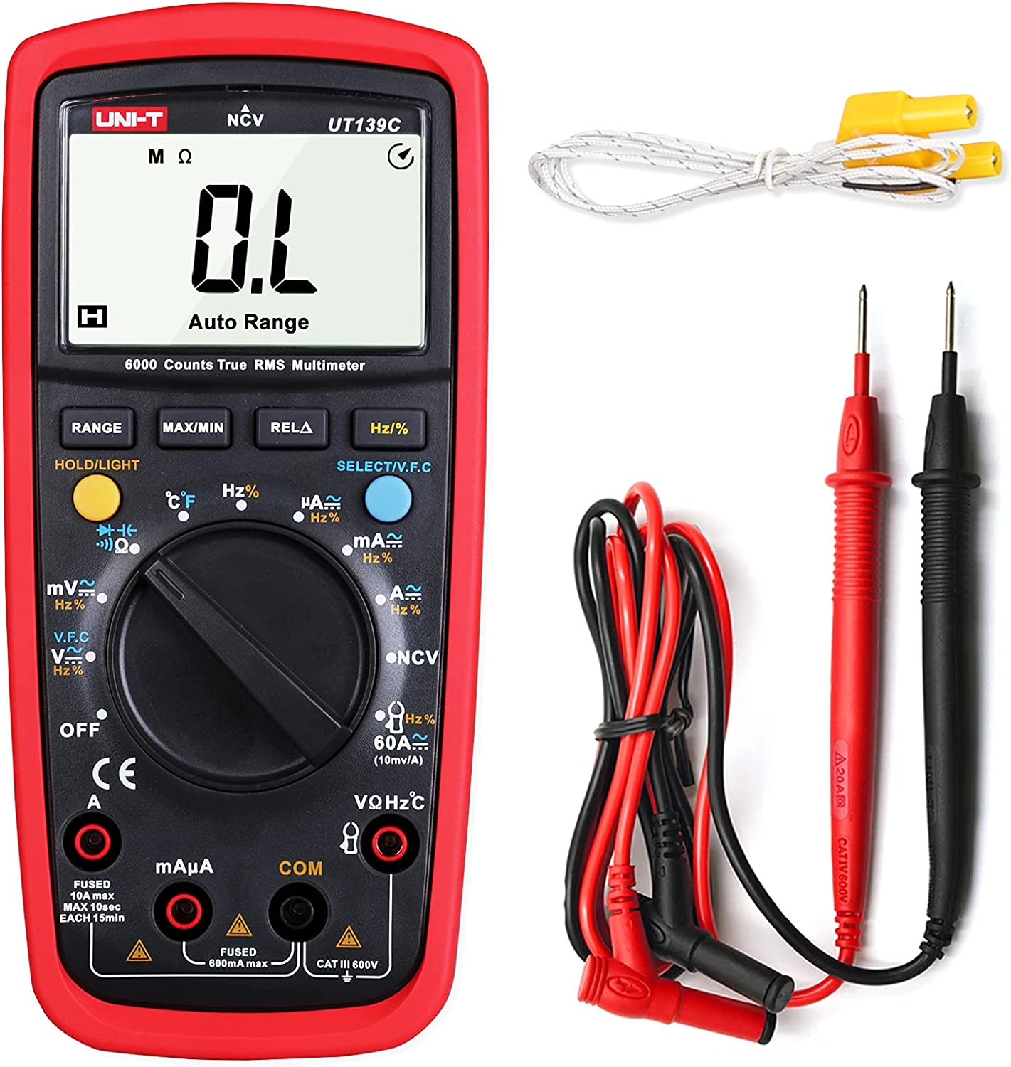 UNI-T Digital Multimeter UT139C NCV Multimetro True RMS Temperatur Tester Elektrische Handheld AC DC