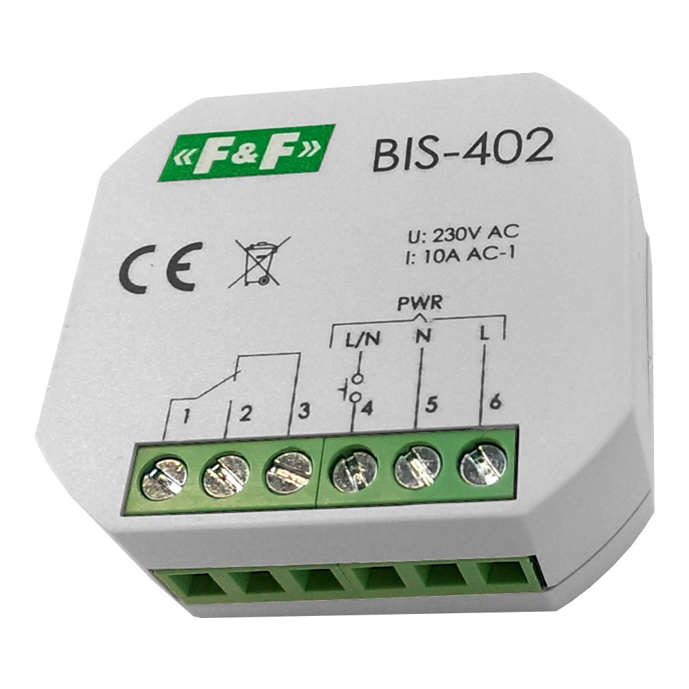 F&R Stromstossrelais 230V 16A, Montage in einer Unterputzdose - BIS-402, Relais - Bild 9