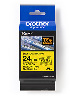 Brother Schwarz/Gelb B-Ware Schriftband Tze-Sl651 Selbstlaminierend Auf 24Mm X 8M - Image 7