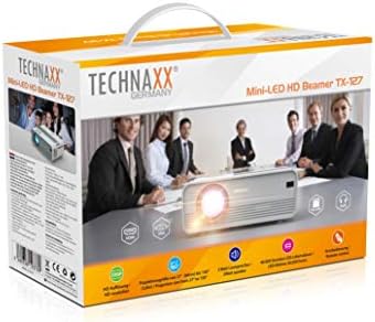 Technaxx Beamer TX-127 LCD Helligkeit: 2000lm 1280 x 720 WXGA Weiß