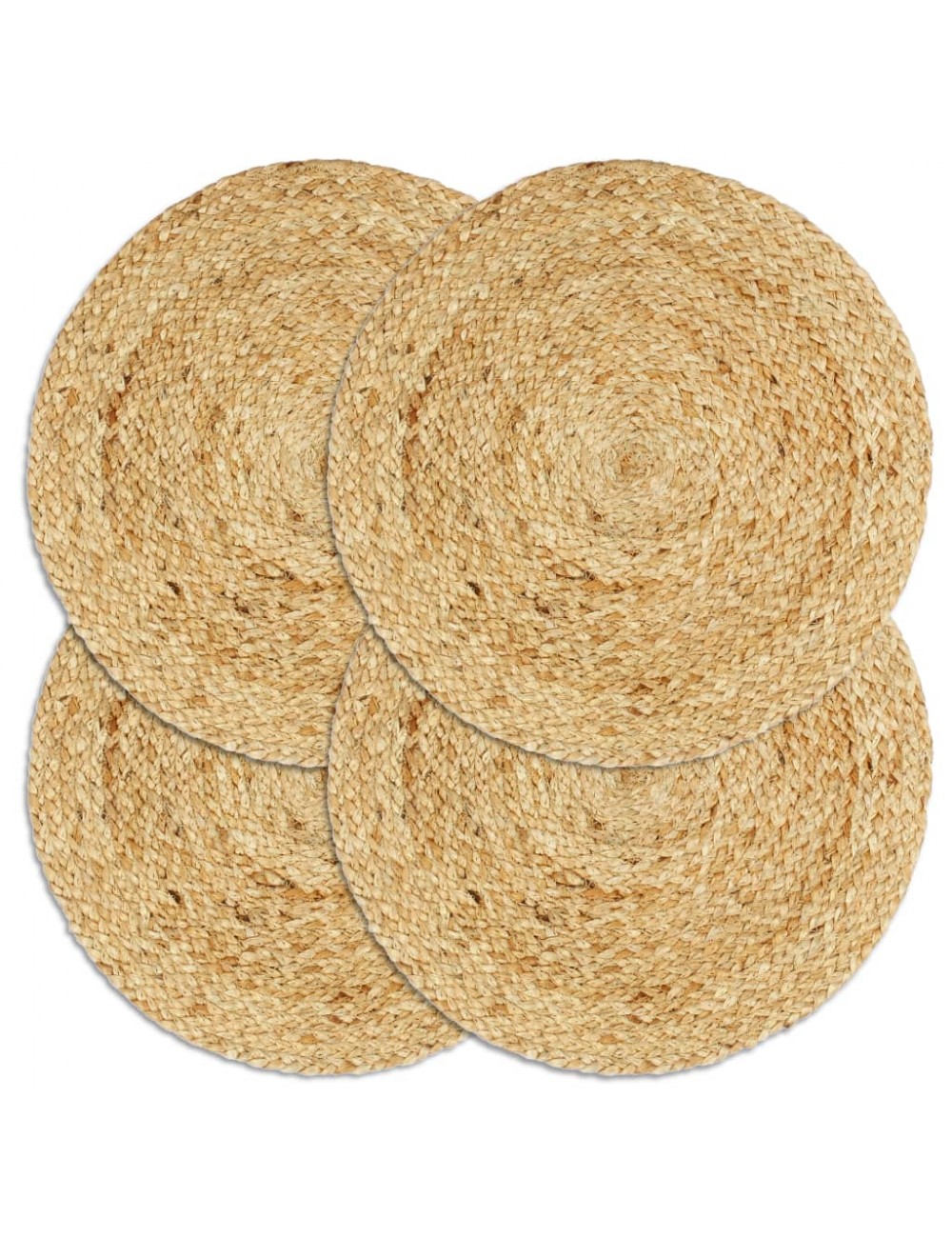 Vidaxl Braun Tischset, Quconville (4 Stück Jute) (4 Stk., 38 Cm) - Bild 2